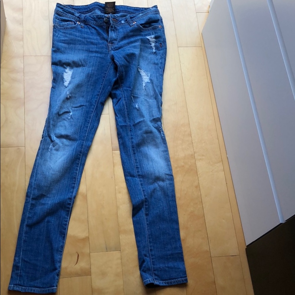 Genetic denim blue jeans